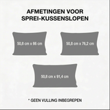 Gesteppter Kissenbezug - Blumenfelder