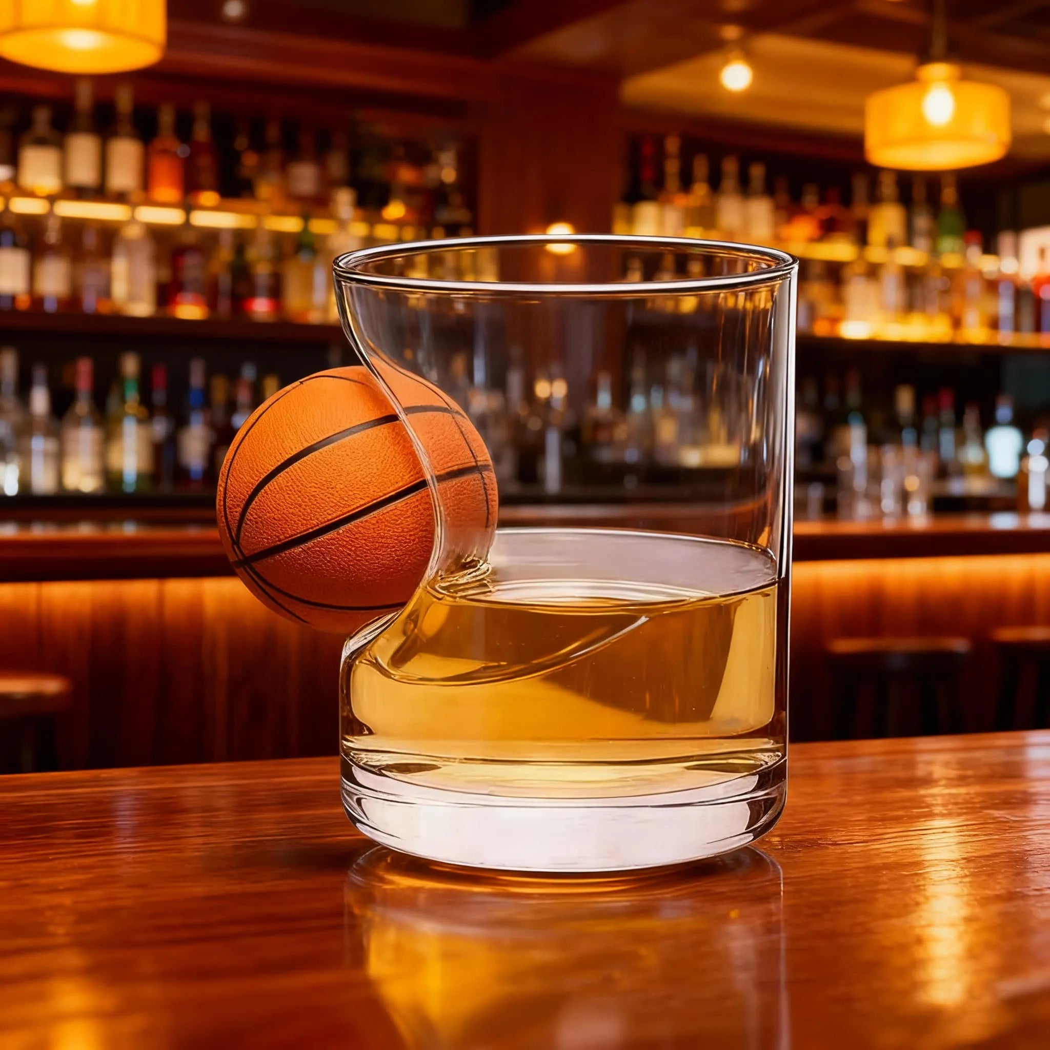 Kreative Whiskygläser mit Kugeln