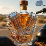V-Twin-Motor-Whiskyflasche