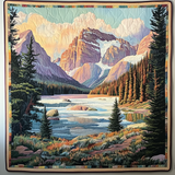Lotte - Textile Wandkunst Natur der Alpen