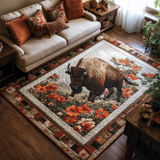 Anna - Dekorativer Teppich Bison Amber