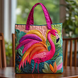 Gewattete Tasche - Regenbogen-Flamingo