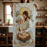 Gesteppte Tischdecke - Licht von Bethlehem