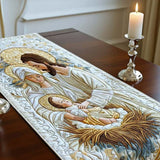 Gesteppte Tischdecke - Licht von Bethlehem
