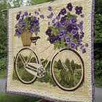 Maaike - Textile Wandkunst Form eines Strausses aus Fahrrädern