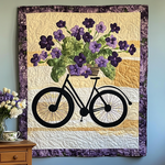 Neeltje - Gewattete Decke Fahrrad Strauss Kunstquilt zum Aufhängen