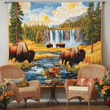 Lieke - Textile Wandkunst Bison