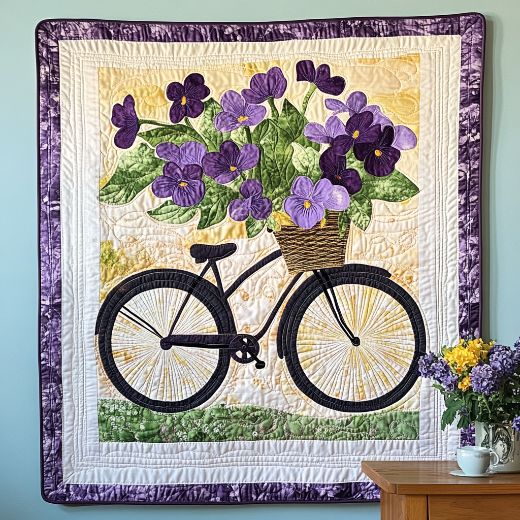 Emma - Textile Wandkunst Blühende Fahrt