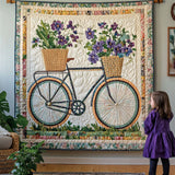 Julia - Textile Wandkunst Wand Blühende Räder