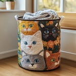 Gefuetterter Wäschekorb - Prärie für Katzen