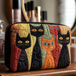 Maaike - Gewattete Kulturtasche Dekorative Katze