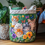 Gepolsterter Wäschekorb - Katzenkuschelecke