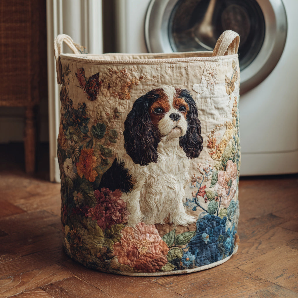 Gepolsterter Wäschekorb - Blumenreiter
