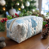 Lisa - Gewattete Kulturtasche Weihnachtsmotiv