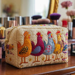 Lotte - Gewattete Kulturtasche Fröhliches Huhn