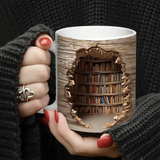 Bezaubernde Tasse mit wärmeaktivierter Bibliothek