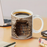 Bezaubernde Tasse mit wärmeaktivierter Bibliothek