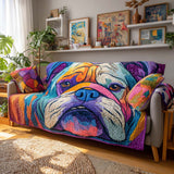 Rianne - Gewatteter Sofabezug Bulldogge