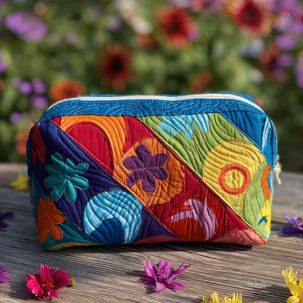Jantje - Gewattete Kulturtasche Kosmisches Motiv