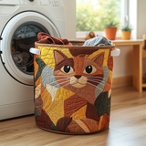 Wollener Wäschekorb - Kokon für die Katze