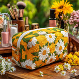 Ymkje - Gewattete Kulturtasche Feine Gänseblümchen