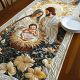 Gesteppte Tischdecke - Göttliche Krippe