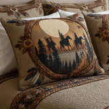 Gesteppter Kissenbezug - Traumfänger-Kreis