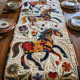 Gefärbte Tischdecke - Galoppierendes Pferd