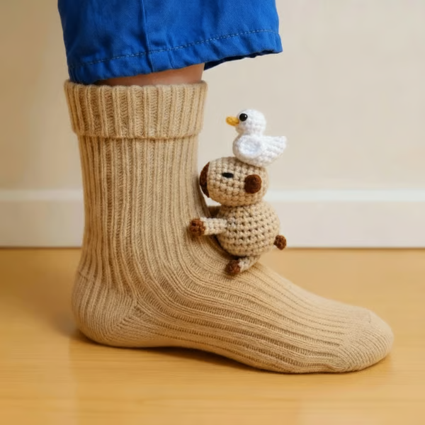 Marie - Socken mit Mausmuster