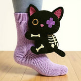 Justine - Schwarze-Katze-Socken
