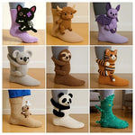 Sophie - Hohe gestreifte Socken
