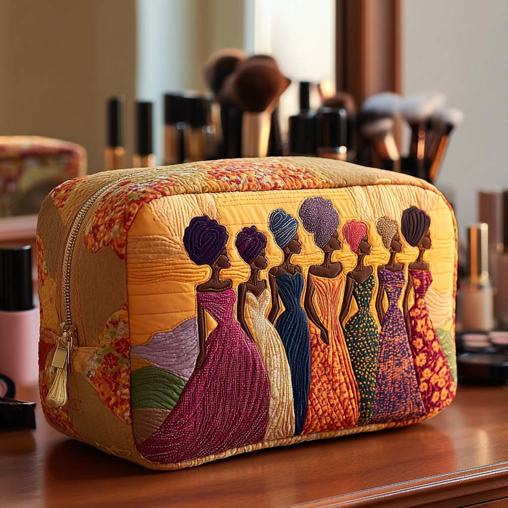 Odile - Gewattete Kulturtasche Feiner Print