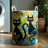 Gepolsterter Wäschekorb - Feline Fiesta