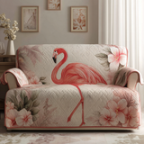 Klaasje - Gewatteter Sofabezug Flamingos