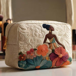 Erica - Gewattete Kulturtasche Elegante Blumen