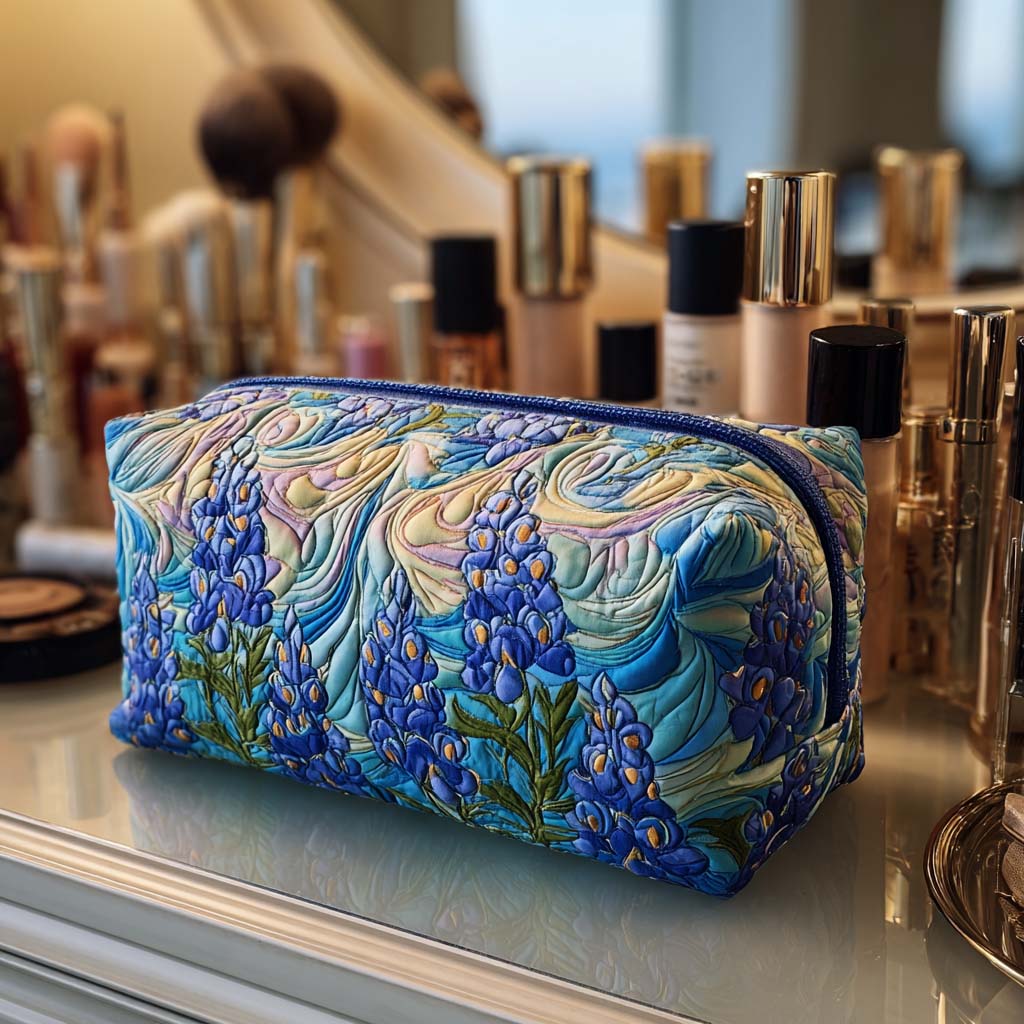 Coby - Gewattete Kulturtasche Besticktes Blumenmotiv