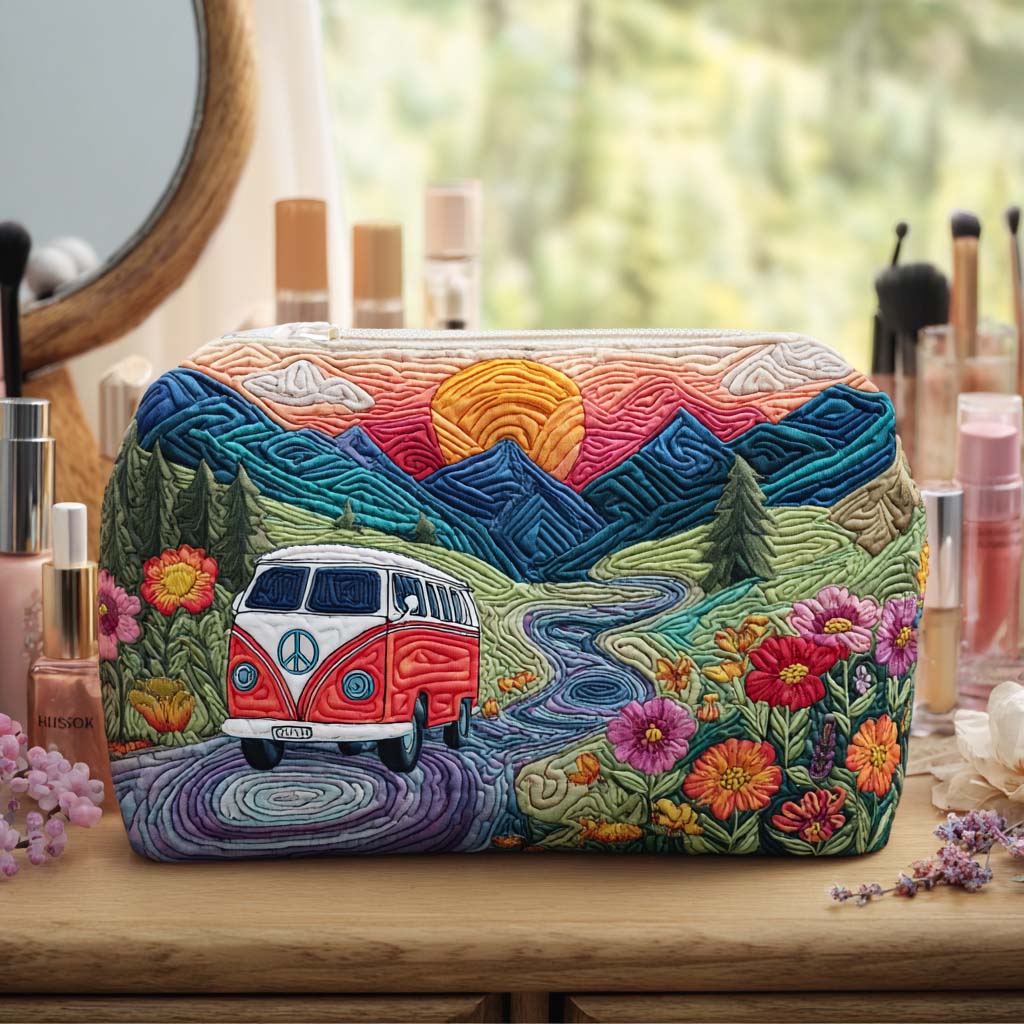 Femke - Gewattete Kulturtasche Mit Freiem Horizont