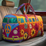 Gefütterte Reisetasche Hippie-Bus