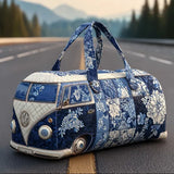 Gesteppte Reisetasche Indigo