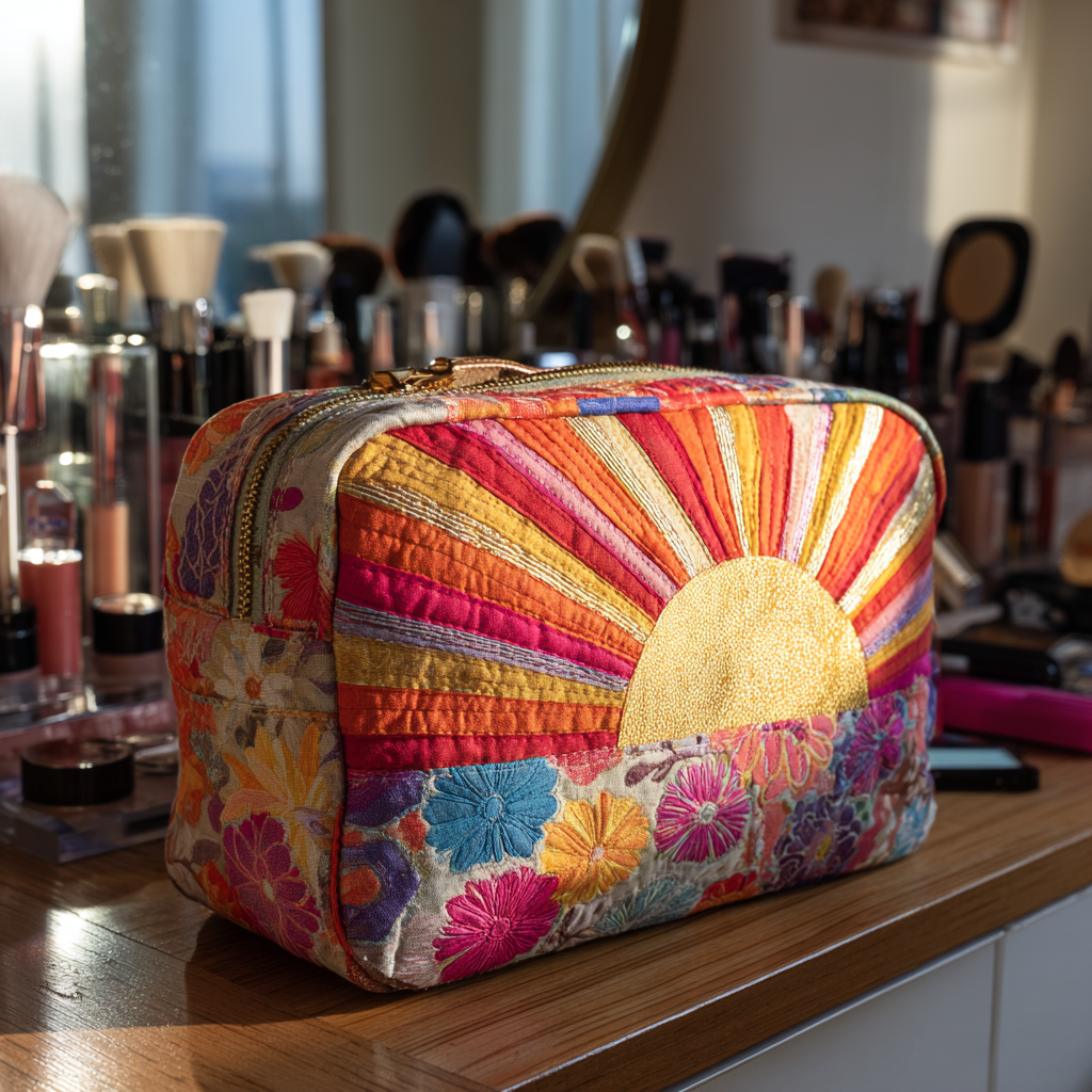 Neeltje - Gewattete Kulturtasche Goldener Horizont