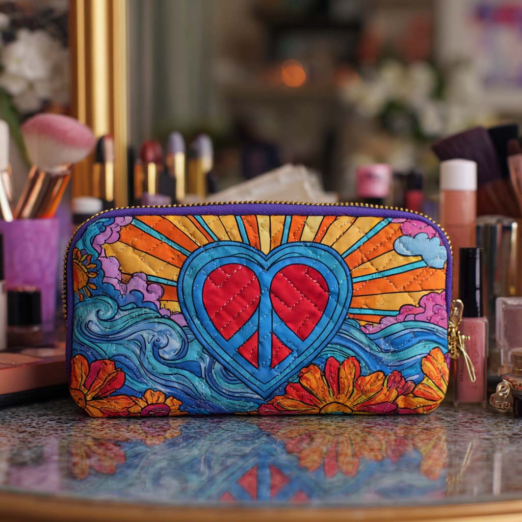 Hetty - Gewattete Kulturtasche Friedenssymbol