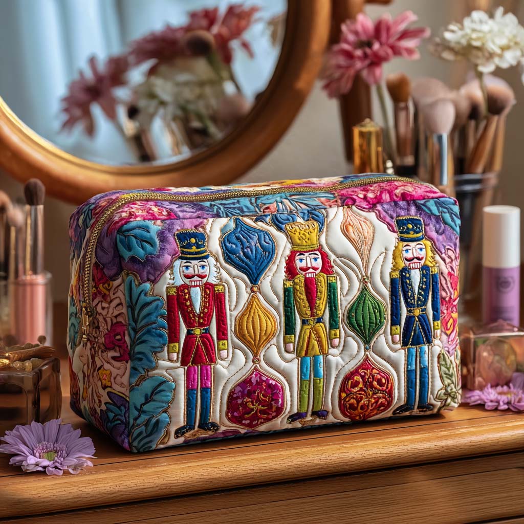 Sandra - Gewattete Kulturtasche Weihnachtssoldat