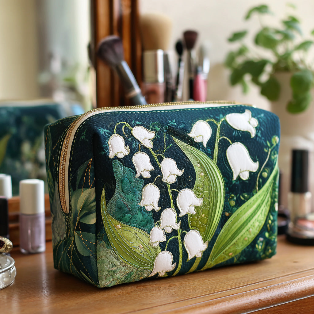 Willemijn - Gewattete Kulturtasche Raffinierte Lilien