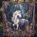 Zoë - Gewattete Decke Einhorn im Mondlicht