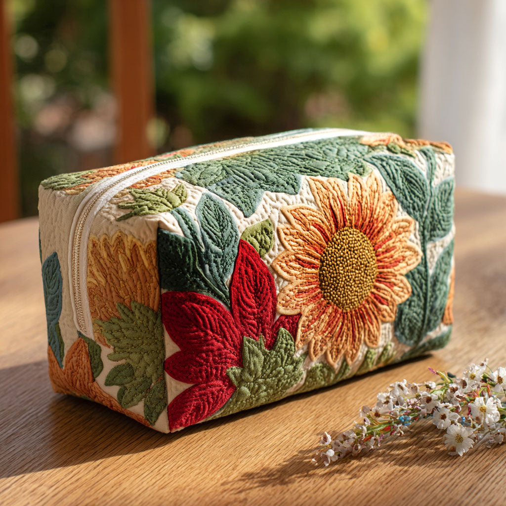 Carlijn - Gewattete Kulturtasche Morgenblume