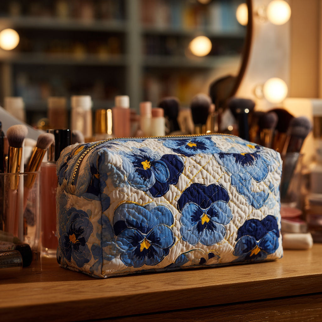 Janne - Gewattete Kulturtasche Veilchen