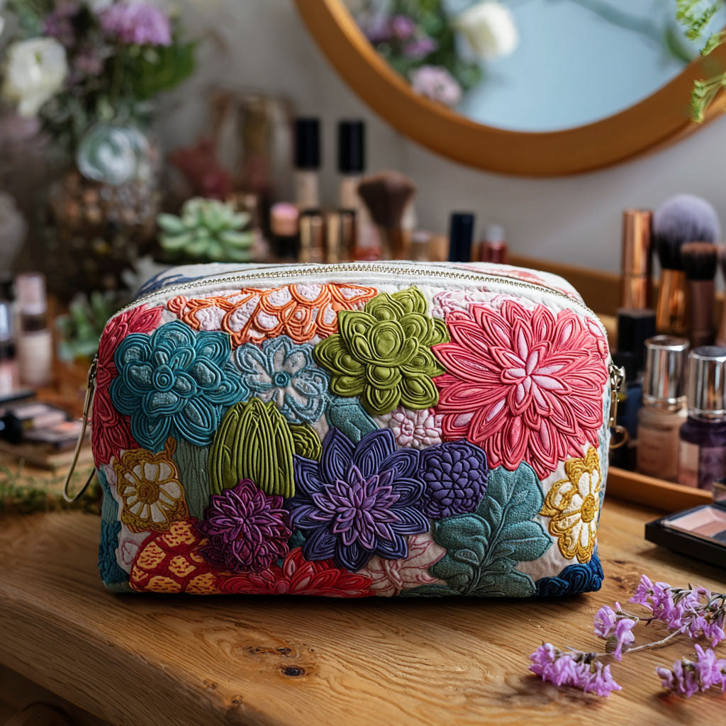 Nadia - Gewattete Kulturtasche Garten
