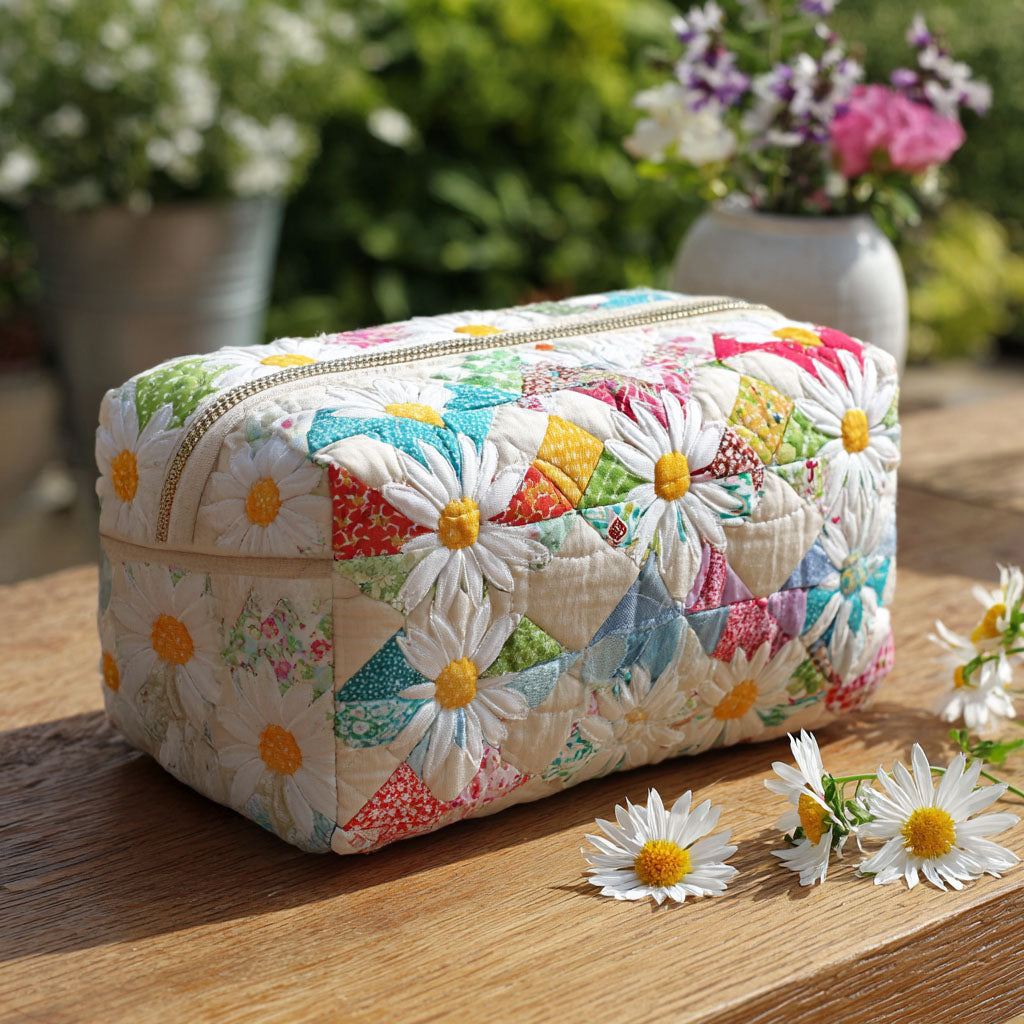 Lieke - Gewattete Kulturtasche Raffinierte Blumen