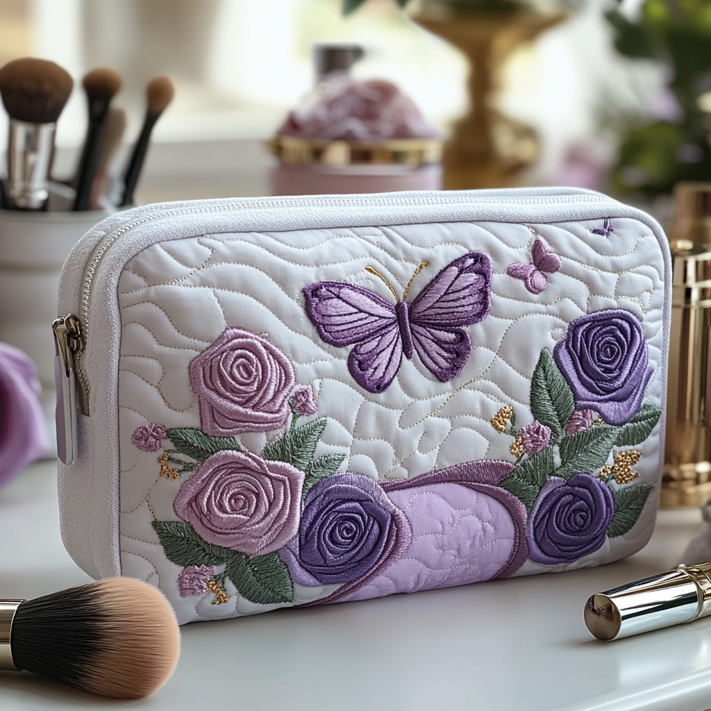 Sophie - Gewattete Kulturtasche Elegantes Lila