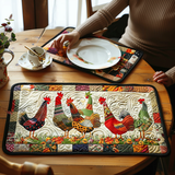 Zoë - Gewattetes Tischset Huhn